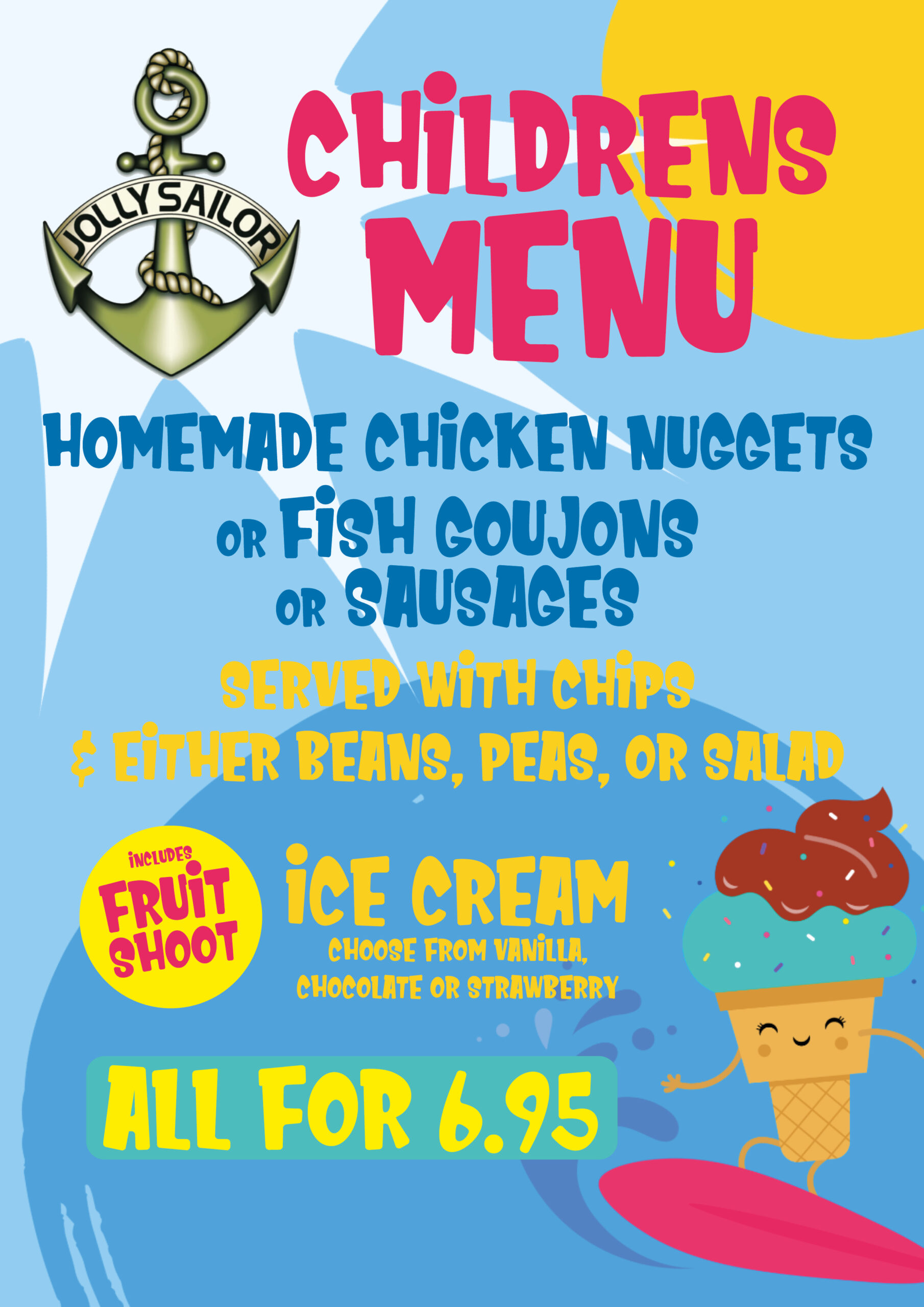 children menu, kids food, 