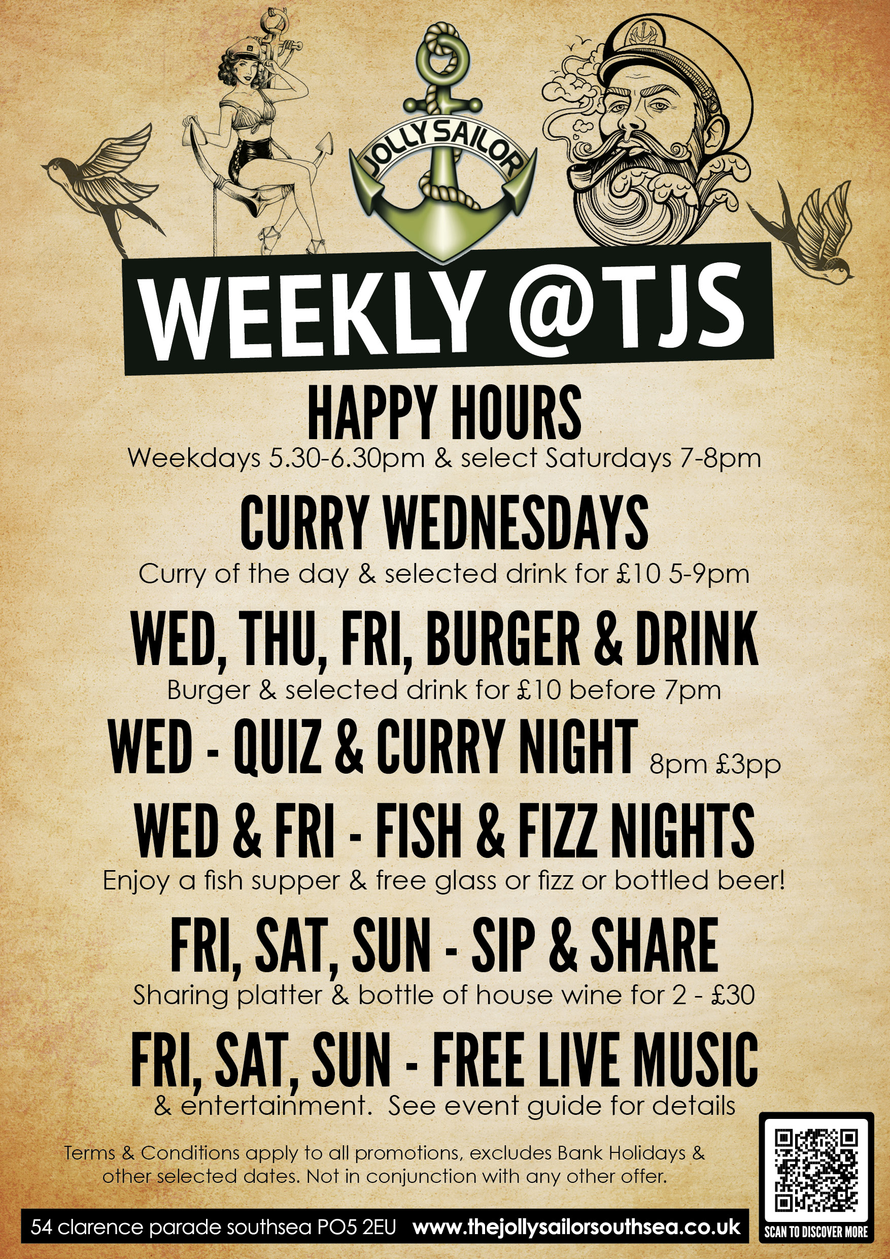 offers, pub food, southsea, drinks, events, burgers, quiz night, sunday roast